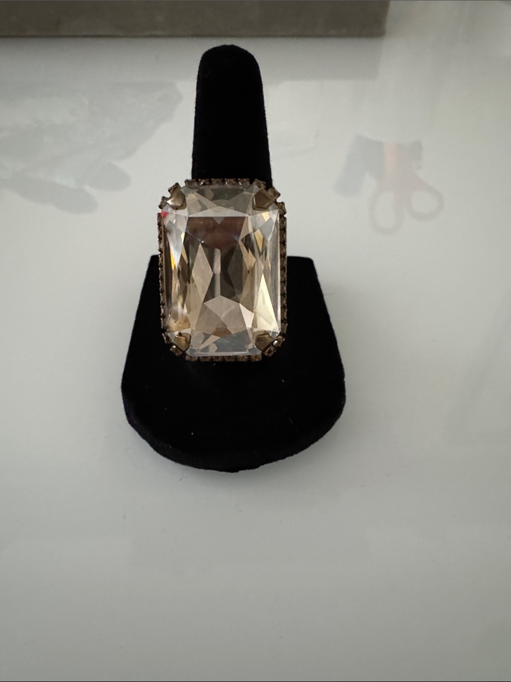 Stunning, Swarovski Clear Crystal Statement Ring - Elegant Women's Jewelry